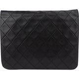 Chanel Quilted Lambskin 24K Gold Single Flap Shoulder Bag