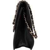 Chanel Quilted Lambskin 24K Gold Single Flap Shoulder Bag
