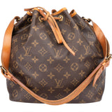 Louis Vuitton Canvas Monogram Sac Noe Petit Shoulder Bag