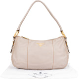 Prada Classic Leather Hobo Bag