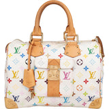 Louis Vuitton Canvas Murakami Multicolor Monogram Speedy 30 Handbag