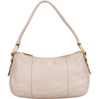 Prada Classic Leather Hobo Bag - vintageandkickz