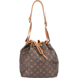Louis Vuitton Canvas Monogram Sac Noe Petit Shoulder Bag