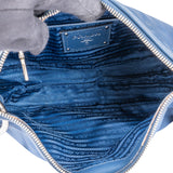 Prada Blue Nylon City Shoulder Bag