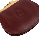 Cartier Bordeaux Leather Coin Wallet