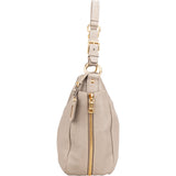 Prada Taupe Leather City Zippy Handbag