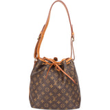 Louis Vuitton Canvas Monogram Sac Noe Petit Shoulder Bag