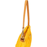 Prada Yellow Nylon Triangle Handbag