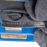 Fendi Blue Leather Peekaboo Handbag
