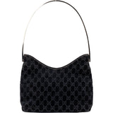 Gucci Blue Satin GG Monogram Shoulder Bag
