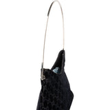 Gucci Blue Satin GG Monogram Shoulder Bag