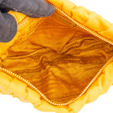 Prada Yellow Nylon Triangle Handbag