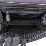 Prada Purple Nylon Triangle Handbag
