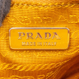 Prada Yellow Nylon Triangle Handbag