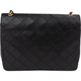 Chanel Quilted Lambskin 24K Gold Single Flap Shoulder Bag