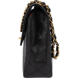 Chanel Quilted Lambskin 24K Gold Single Flap Shoulder Bag