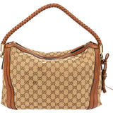 Gucci GG Monogram Bamboo Handbag