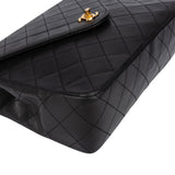 Chanel Quilted Lambskin 24K Gold Single Flap Shoulder Bag