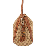 Gucci GG Monogram Bamboo Handbag