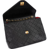 Chanel Quilted Lambskin 24K Gold Single Flap Shoulder Bag