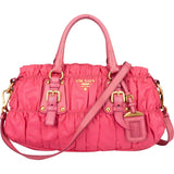Prada Pink Nylon City Handbag