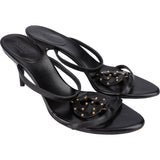 Gucci Black Leather GG Sandals (36)