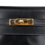 Hermès Noir Boxcalf Kelly 32 Handbag