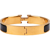 Hermès Gold Tone Clic H Bracelet