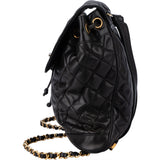 Chanel Quilted Lambskin 24K Gold Backpack