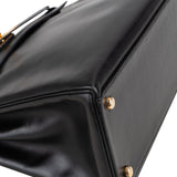 Hermès Noir Boxcalf Kelly 32 Handbag