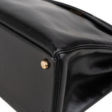 Hermès Noir Boxcalf Kelly 32 Handbag