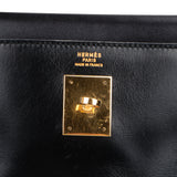 Hermès Noir Boxcalf Kelly 32 Handbag