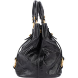 Miu Miu Black Leather Classic City Handbag
