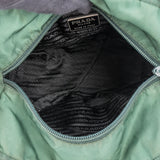 Prada Green Nylon Triangle Shoulder Bag