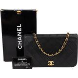 Chanel Quilted Lambskin 24K Gold Single Flap Shoulder Bag