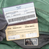 Prada Green Nylon Triangle Shoulder Bag