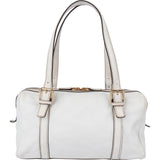 Gucci White Leather GG Handbag