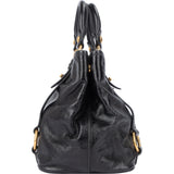 Miu Miu Black Leather Classic City Handbag