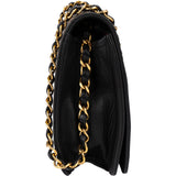 Chanel Quilted Lambskin 24K Gold Single Flap Shoulder Bag