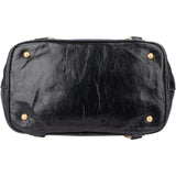 Miu Miu Black Leather Classic City Handbag