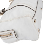 Gucci White Leather GG Handbag