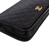 Chanel Quilted Lambskin 24K Gold Single Flap Shoulder Bag