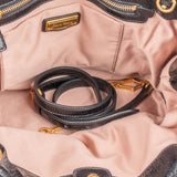 Miu Miu Black Leather Classic City Handbag