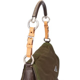 Prada Green Nylon Daino Shoulder Bag