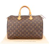 Louis Vuitton Canvas Monogram Speedy 35 Handbag