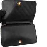 Chanel Quilted Lambskin 24K Gold Single Flap Shoulder Bag