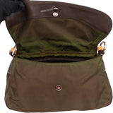 Prada Green Nylon Daino Shoulder Bag