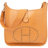 Hermès Natural Ardennes Leather Evelyne GM Crossbody Bag