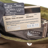 Prada Green Nylon Daino Shoulder Bag
