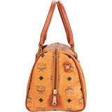 MCM Visetos Monogram Boston Handbag